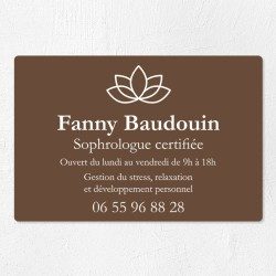 Plaque professionnelle en PVC gravoply 30x20cm