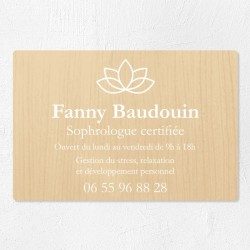 Plaque professionnelle en PVC gravoply 30x20cm