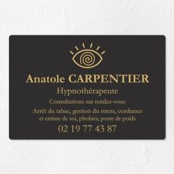 Plaque hypnothérapeute économique en PVC gravoply 30x20cm