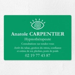 Plaque hypnothérapeute économique en PVC gravoply 30x20cm