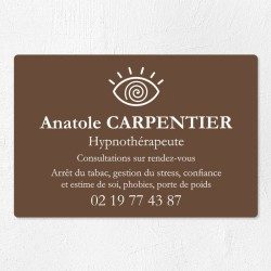Plaque hypnothérapeute économique en PVC gravoply 30x20cm
