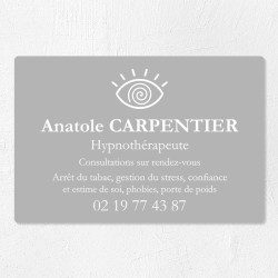 Plaque hypnothérapeute économique en PVC gravoply 30x20cm