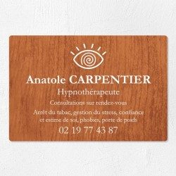 Plaque hypnothérapeute économique en PVC gravoply 30x20cm