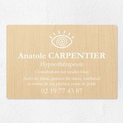 Plaque hypnothérapeute économique en PVC gravoply 30x20cm