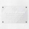 Plaque dentiste en plexiglas transparent 30x20cm