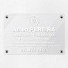 Plaque podologue en plexiglas transparent 30x20cm