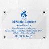 Plaque nutritionniste en plexiglas transparent 30x20cm