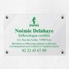 Plaque réflexologue en plexiglas transparent 30x20cm