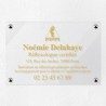 Plaque réflexologue en plexiglas transparent 30x20cm