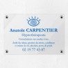 Plaque hypnothérapeute en plexiglas transparent 30x20cm