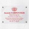 Plaque hypnothérapeute en plexiglas transparent 30x20cm