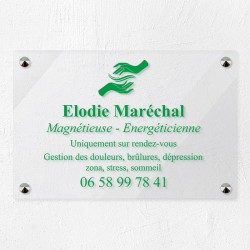 Plaque magnétiseur en plexiglas transparent 30x20cm