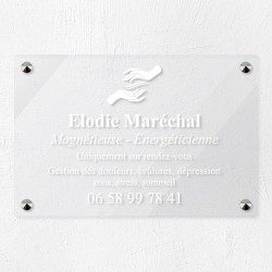 Plaque magnétiseur en plexiglas transparent 30x20cm