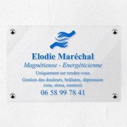 Plaque magnétiseur en plexiglas transparent 30x20cm