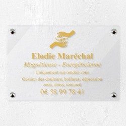 Plaque magnétiseur en plexiglas transparent 30x20cm