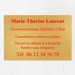 Plaque personnalisée en laiton 30x20cm｜Plaque professionnelle