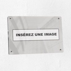 Plaque sur-mesure en plexiglas 30x20cm｜Plaque professionnelle