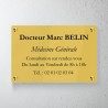 Plaque médecin personnalisée en plexiglas 30x20cm