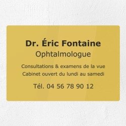 Plaque personnalisée en plexiglas 30x20cm｜Plaque professionnelle