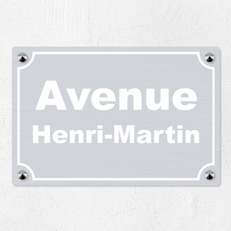 Plaque de rue en aluminium 30x20cm