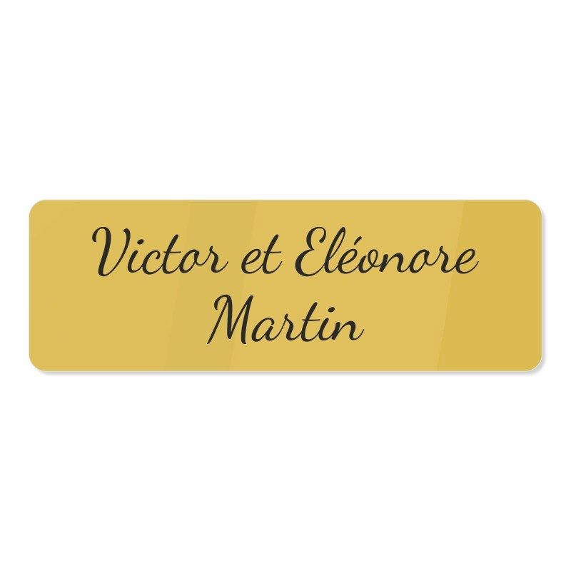 Plaque de porte en plexiglas gravé 15x5cm