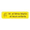 Plaque de boite aux lettres avec picto animaux 10x2,5cm